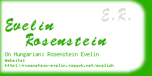 evelin rosenstein business card